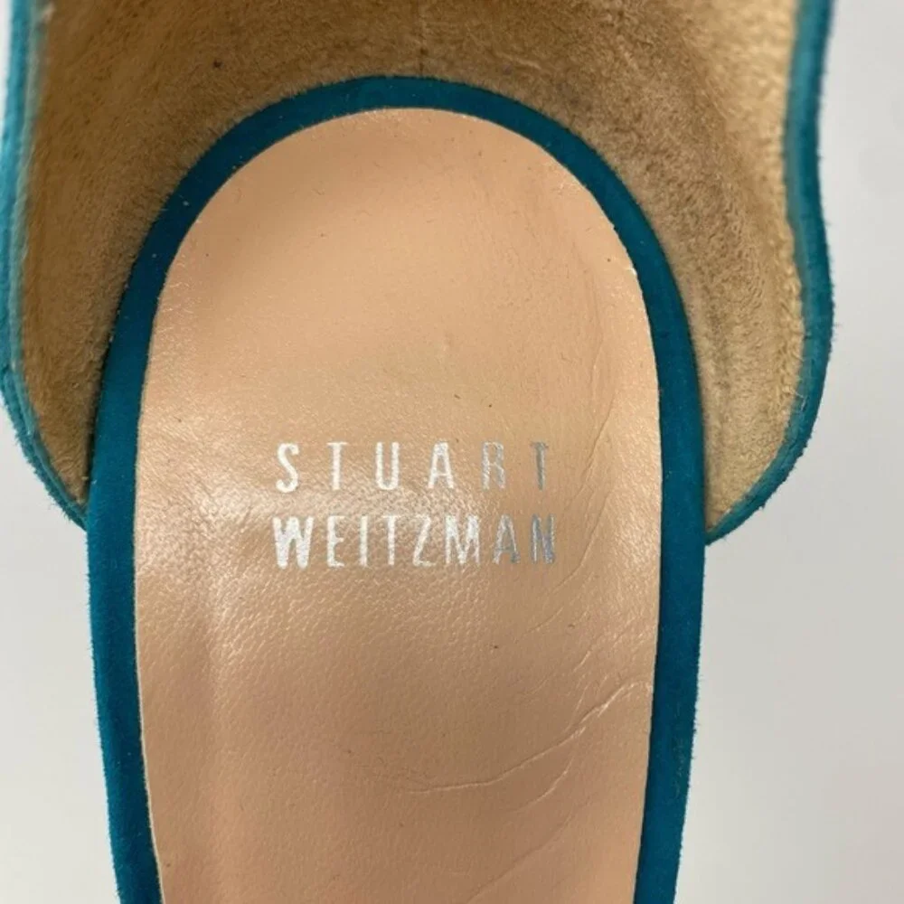 Stuart Weitzman Suede Ankle-Strap Sandals size 9